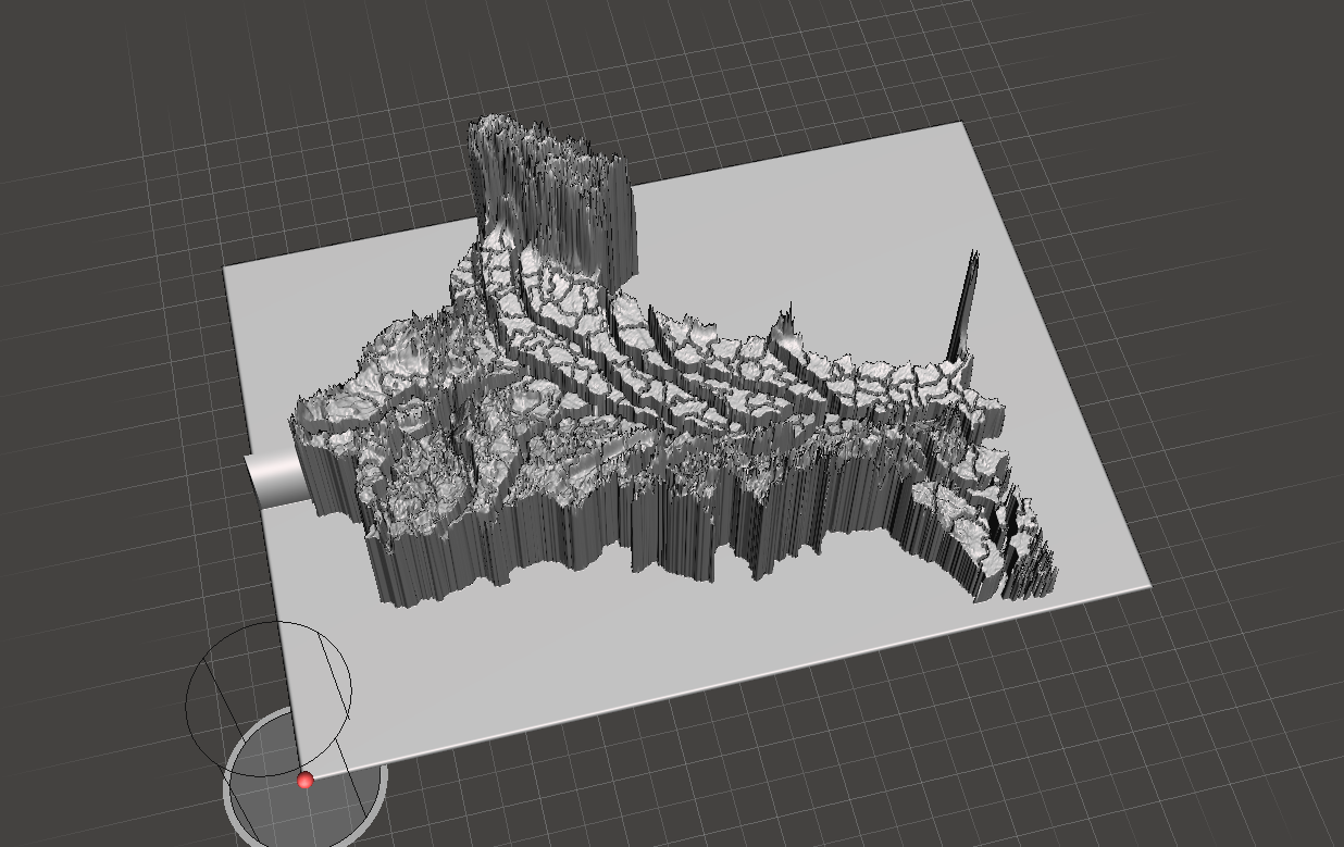 Perspective view — full Ganga Basin model